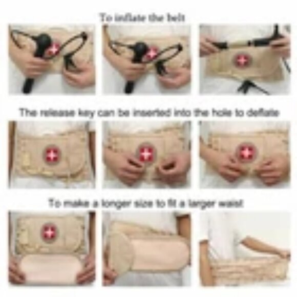 Lumbar Support Decompression Belt, Inflatable Back Brace - Picture 3 of 3